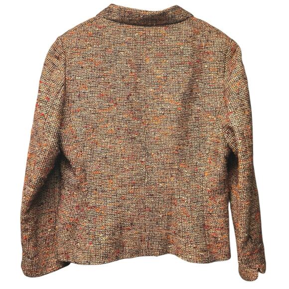 Caroline Charles London 2 Piece Tweed Brown Suit US 12/14 UK 16/18 Women’s - Picture 6 of 10